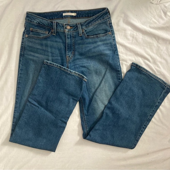 Levi’s Superlow Bootcut Jeans Size 30 X 32 Women’s Dark Wash - Picture 2 of 7